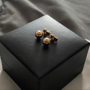 10k Gold Ball Stud Earrings
